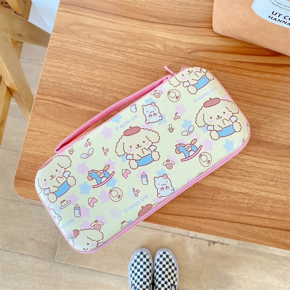 Storage Bag for Nitendo Switch NS Oled Game Console Protective Case Disney Mickey Minnie Sanrio Kitty Leopard Pattern Cover