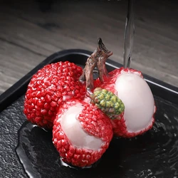 Color Change Litchi Tea Pet Gong Fu Tea Ceremony Accessories Decoration for Living Room Tea PetsTea set accessories Decoration