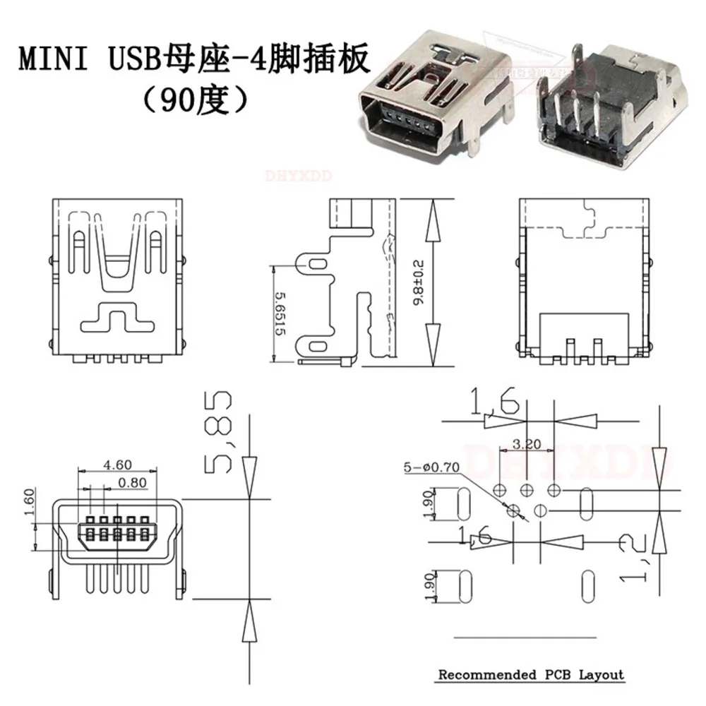 10 قطعة USB صغير ذكر 5 دبوس V3 موصلات USB ميناء جاك الذيل Sockect محطات التوصيل لسامسونج هواوي DIY بها بنفسك #2
