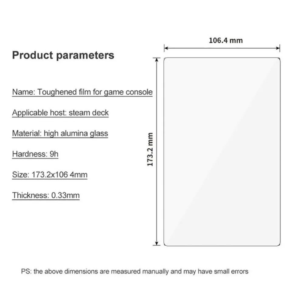 2 sztuk/zestaw Screen Protector do zaworu Steam Deck 9h twardość 0.33mm grubość Bubble-free konsola do gier ekran folia typu szkło hartowane