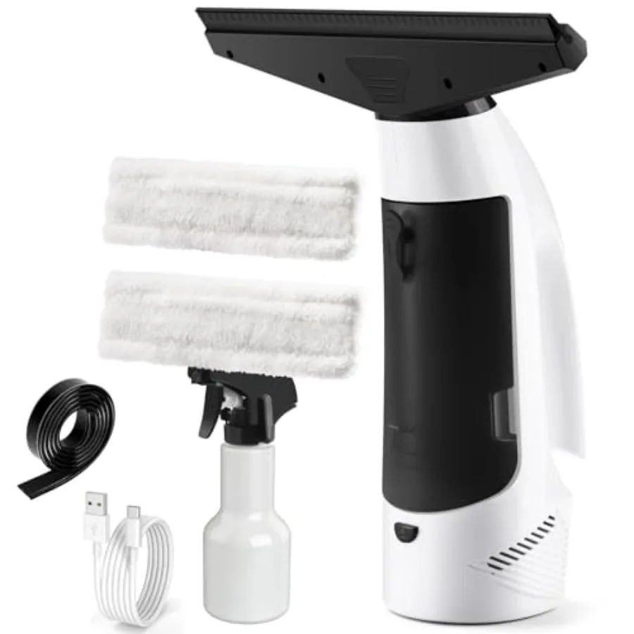 

Беспроводной ручной стеклоочиститель-пылесос с распылителем и микрофибровой салфеткой для окон, плитки, зеркал, столешниц, автомобильных стекол