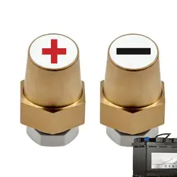 Car Audio Battery Terminal Side Post 3/8-16 Threaded Brass Side Post Battery Terminal Connector Car Battery Thread Terminal