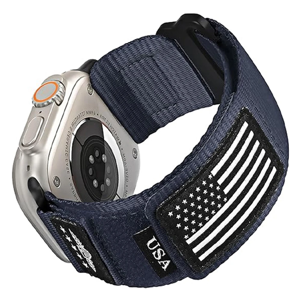 

Alpine Strap for Apple Watch Ultra 2 Band 49mm 45mm 44mm 42mm 44 45 mm Nylon Sport bracelet Correa iWatch Series 9 7 6 5 4 8 SE