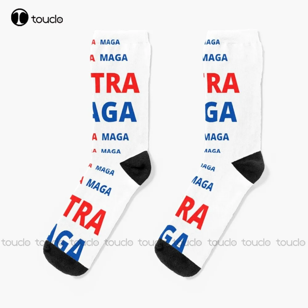 Ultra Maga And Proud Of It Socks Trump 2024 Cotton Socks For Men 360° Digital Print Design Cute Socks Christmas Gift Girls Gift