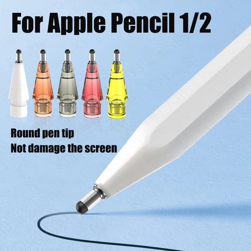 For Apple Pencil Drawing Tip 2B & 4B & Thin Tip & Transparent Nib for Apple Pencil 1st 2nd Generation Nib iPad Stylus Pen