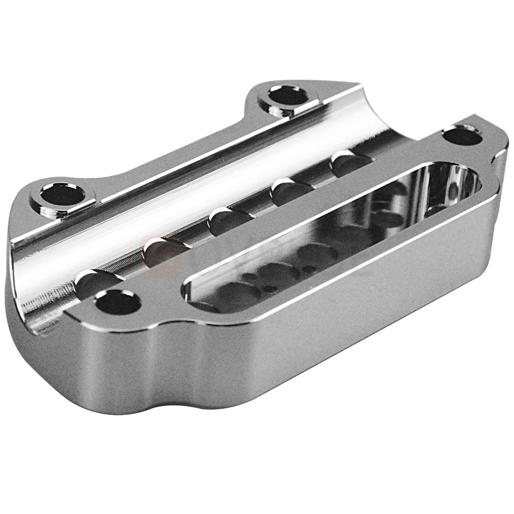 Motorcycle Aluminum Indicator Light Handlebar Top Riser Clamps Mount For Harley  Sportster XL 883 Dyna Street Fat Bob 1995-2024