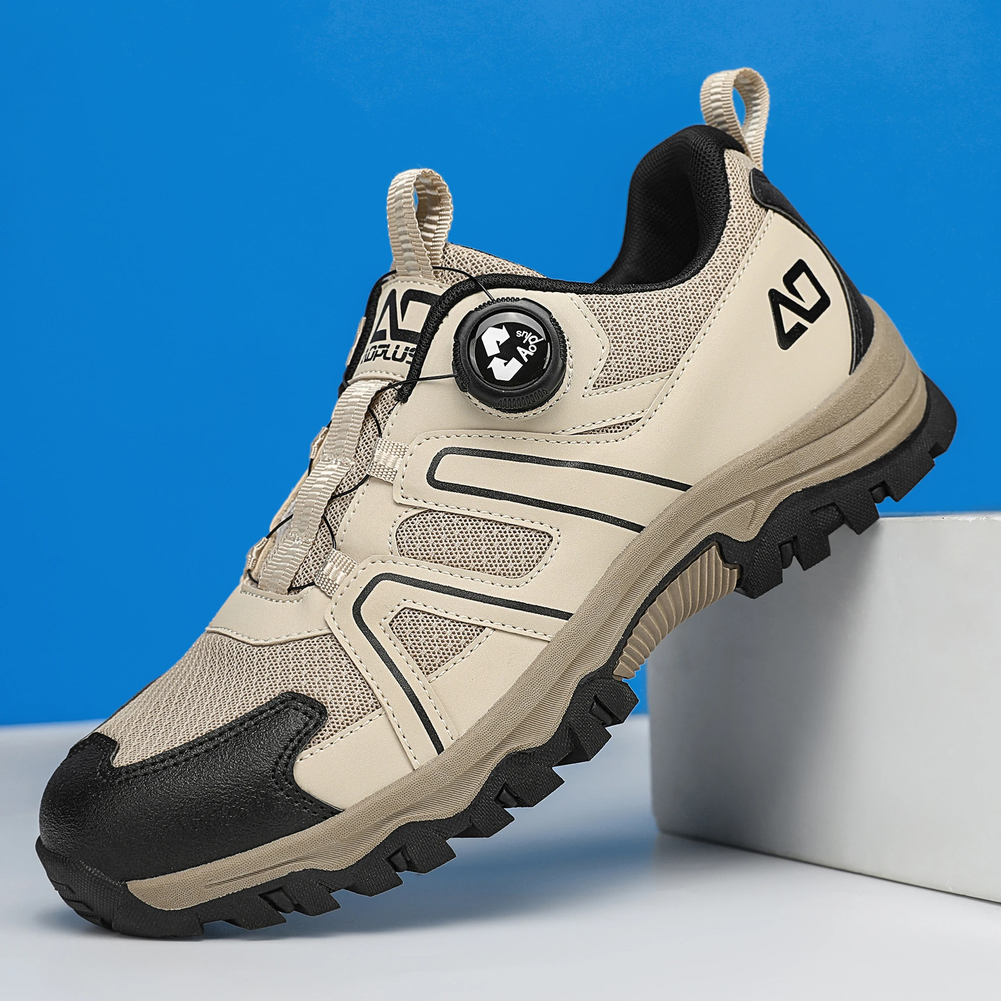 

New Style Fashionable Hiking shoes, Breathable Men's and Women's Outdoor Casual Walking shoes, Rotating Button Travel shoes, 9