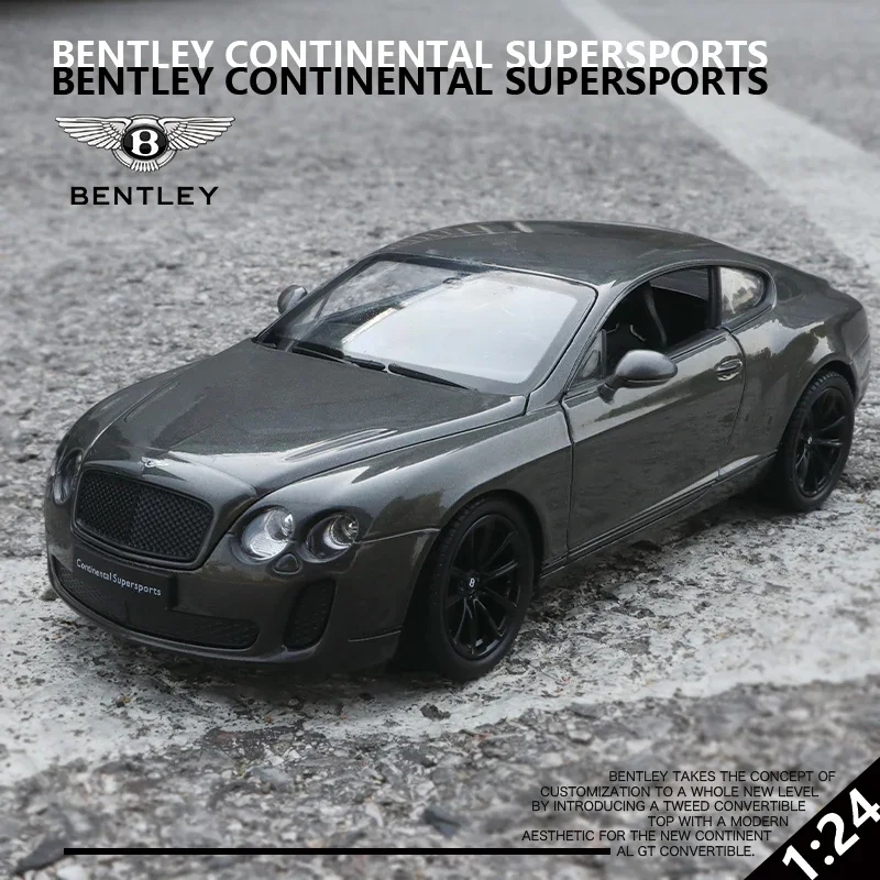 

WELLY 1:24 Bentley Continental Supersports Alloy Car Model Diecasts Metal Toy Vehicles Car Model Simulation Collection Kids Gift