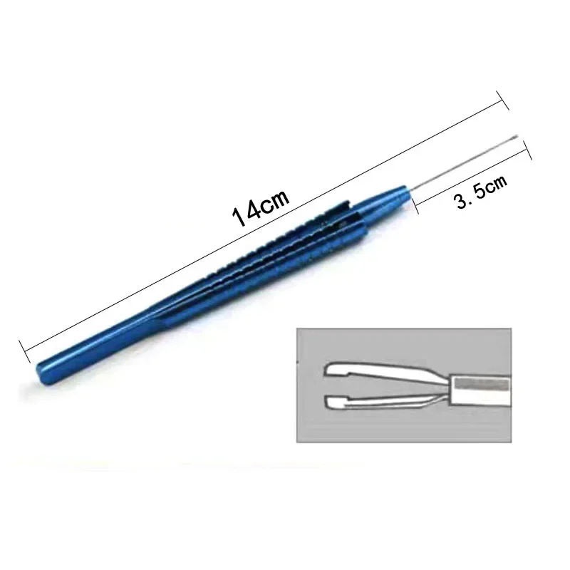 

23G Ophthalmic Retinal Capsulorhexis Forceps Foreign Body Forceps Straight Curved Angled Ophthalmic Surgery Instruments 140mm