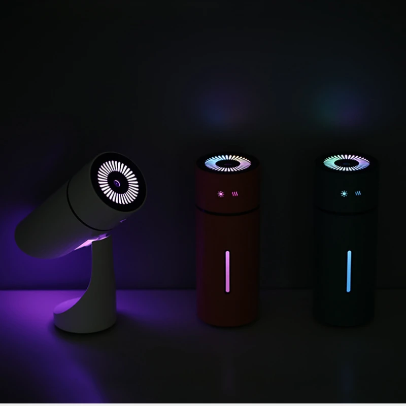 260 مللي مرطب الهواء اللاسلكي USB الروائح الناشر 1000 مللي أمبير بطارية قابلة للشحن بالموجات فوق الصوتية صانع ضباب رائع مبيد هادئ