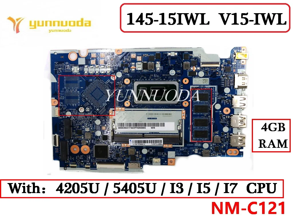 

Оригинальная материнская плата для ноутбука Lenovo, модель FV440 FS441 FS540 с процессором 4205U5405U i3 i5 i7, 4 Гб ОЗУ, протестирована