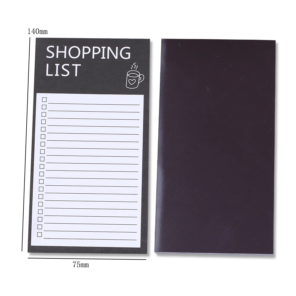 Imagem -04 - Coreano Magnetic Shopping List Planejadores de Refeições Frigorífico e Frigorífico Notepad Compra Mercearia Check to do List