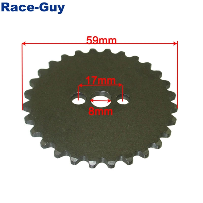 28 Teeth Timing Cam Chain Sprocket  For Zongshen 125cc W125-G Oil Cooled Engine