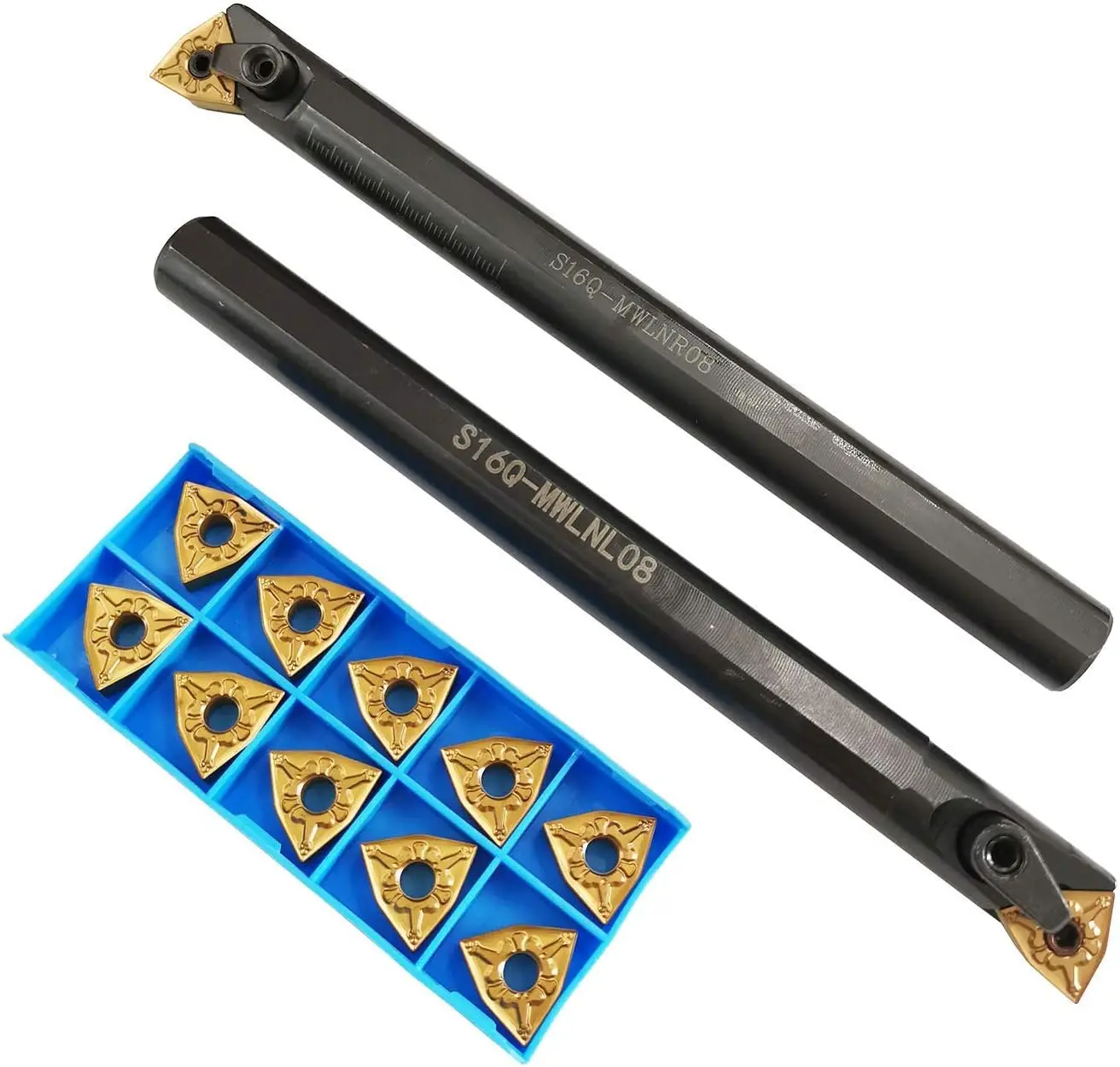 

5/8'' x 7'' Indexable Boring Bar with 10 Carbide Inserts for Metal Lathe Turning Tools