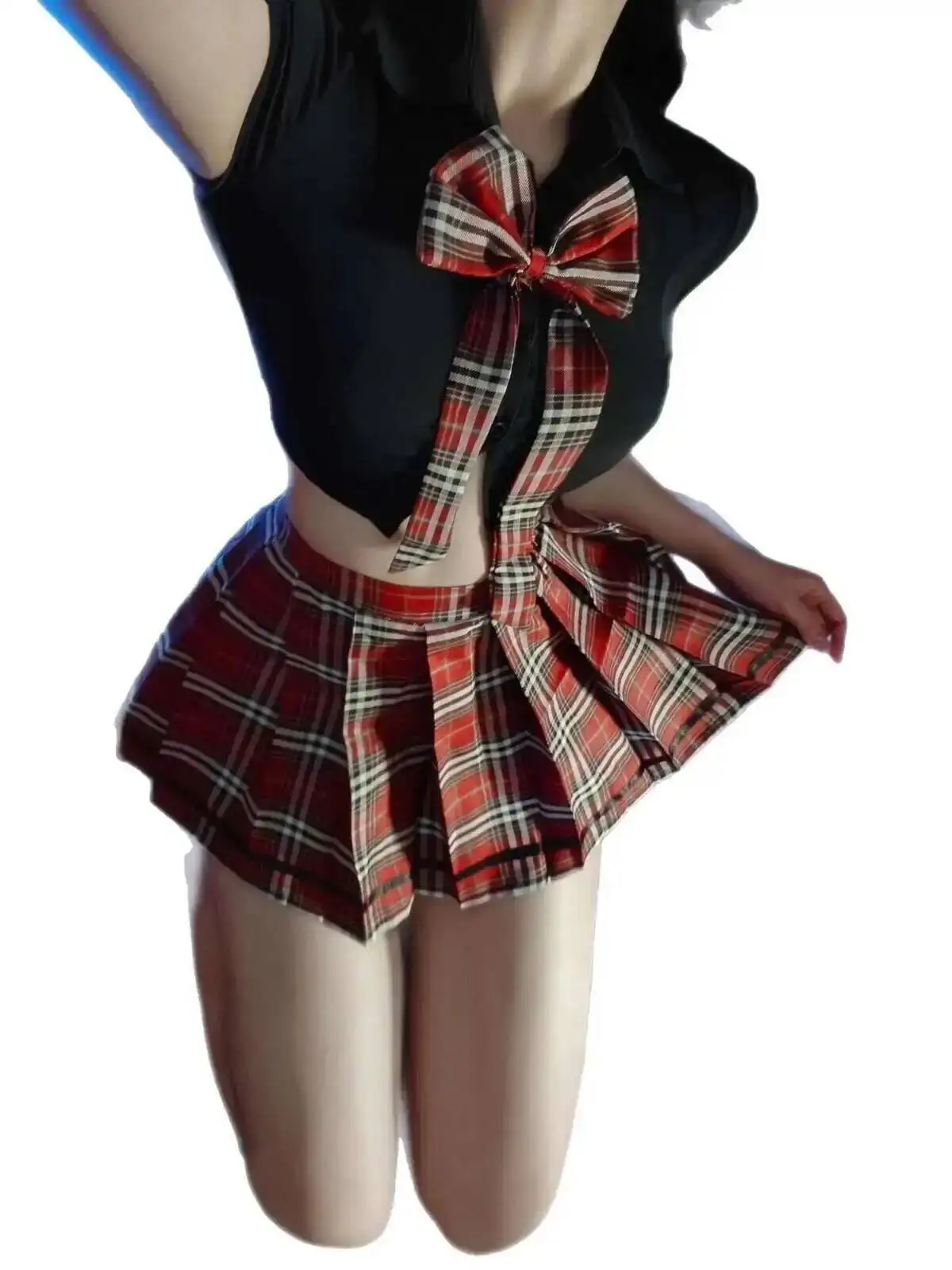 Érotique pur désir Style JK uniforme plissé deux pièces jupe chemise ensemble Campus étudiant doux mode femmes jupes ensemble t-shirt 7NVZ