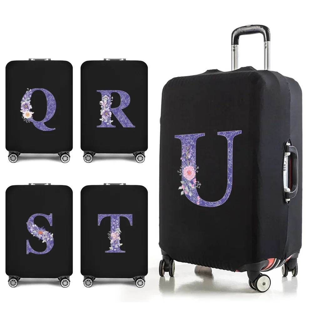 

Travel Essentials Luggage Protective Cover 26 Letters Print 18-32 Inches Traveling Accessories Trolley Elastic Suitcase Case