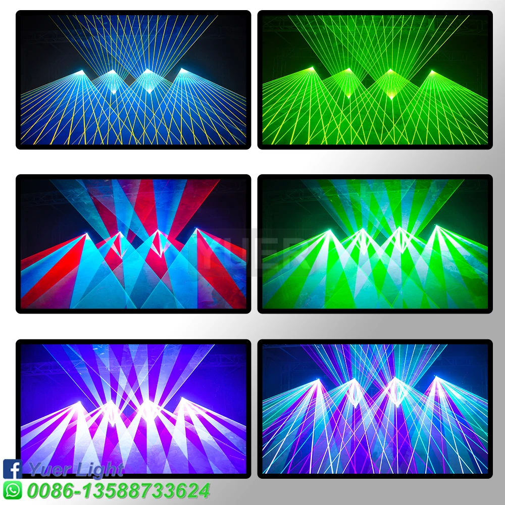 Nieuwe High Power 30W 40Kpps Rgb Laserlicht Scanning Animatie Laserlicht Led Party Patronen Laser Projector Flight Case Pakket