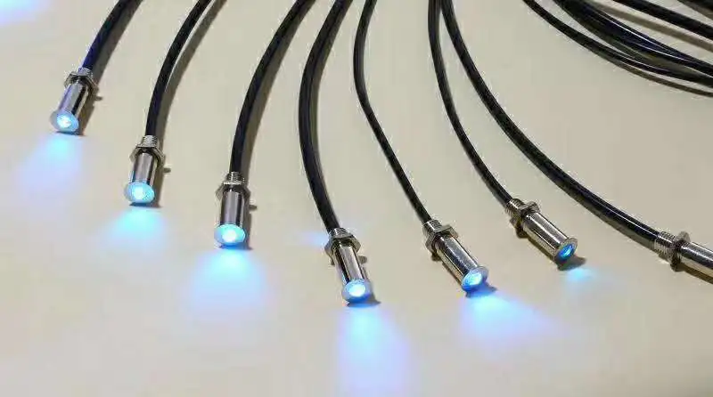 Cable de fibra óptica de FY-40, puntas de Metal para Sauna o solución de luz Led puntiaguda, 10 piezas, necesita comprar cable led EXTRA