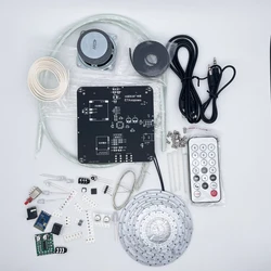 diy electronic soldering kit WS2812 SMD led Canton Tower PCB light ring with speaker