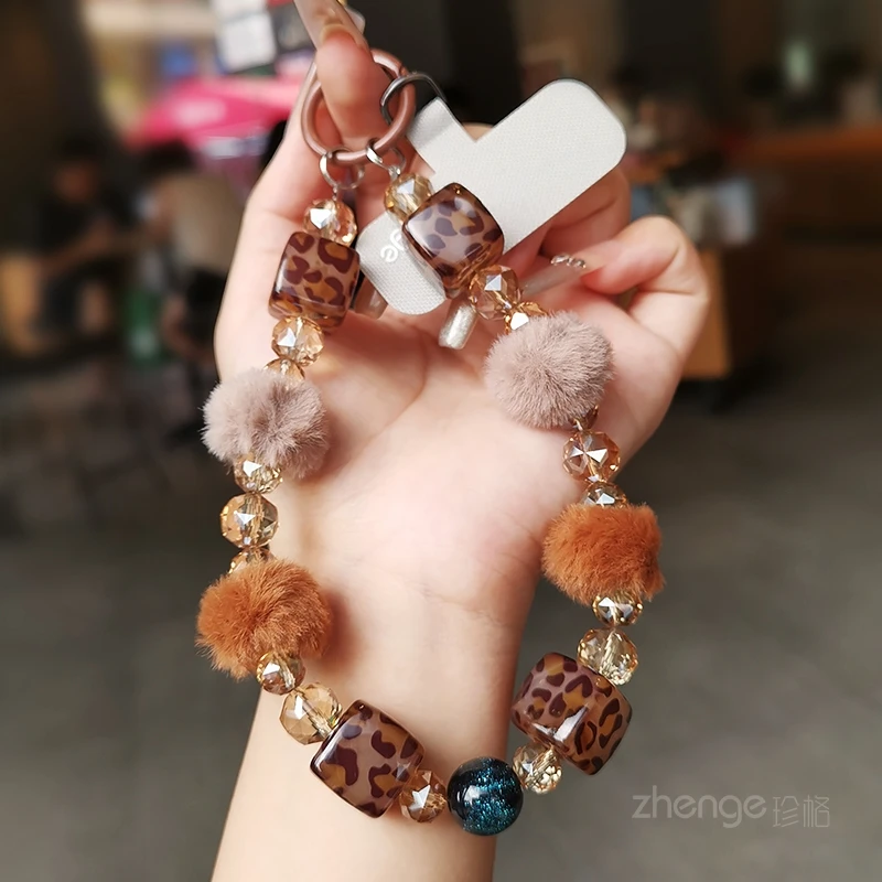 

Женская осенне-зимняя плюшевая квадратная подвеска для цепочки мобильного телефона, универсальный чехол для телефона с защитой от потери фото на открытом воздухе