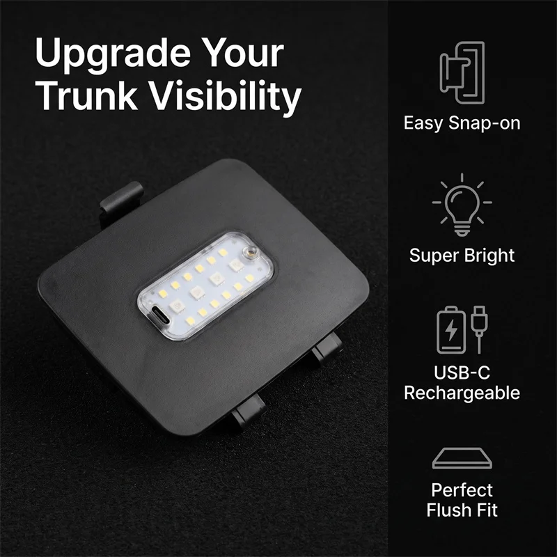 Kofferraumbeleuchtung LED-Heckklappenleuchte für BYD Seagull/Dolphin Mini/Dolphin Surf 2023-2025, Kfz-Innenverkabelung frei – Detail 5