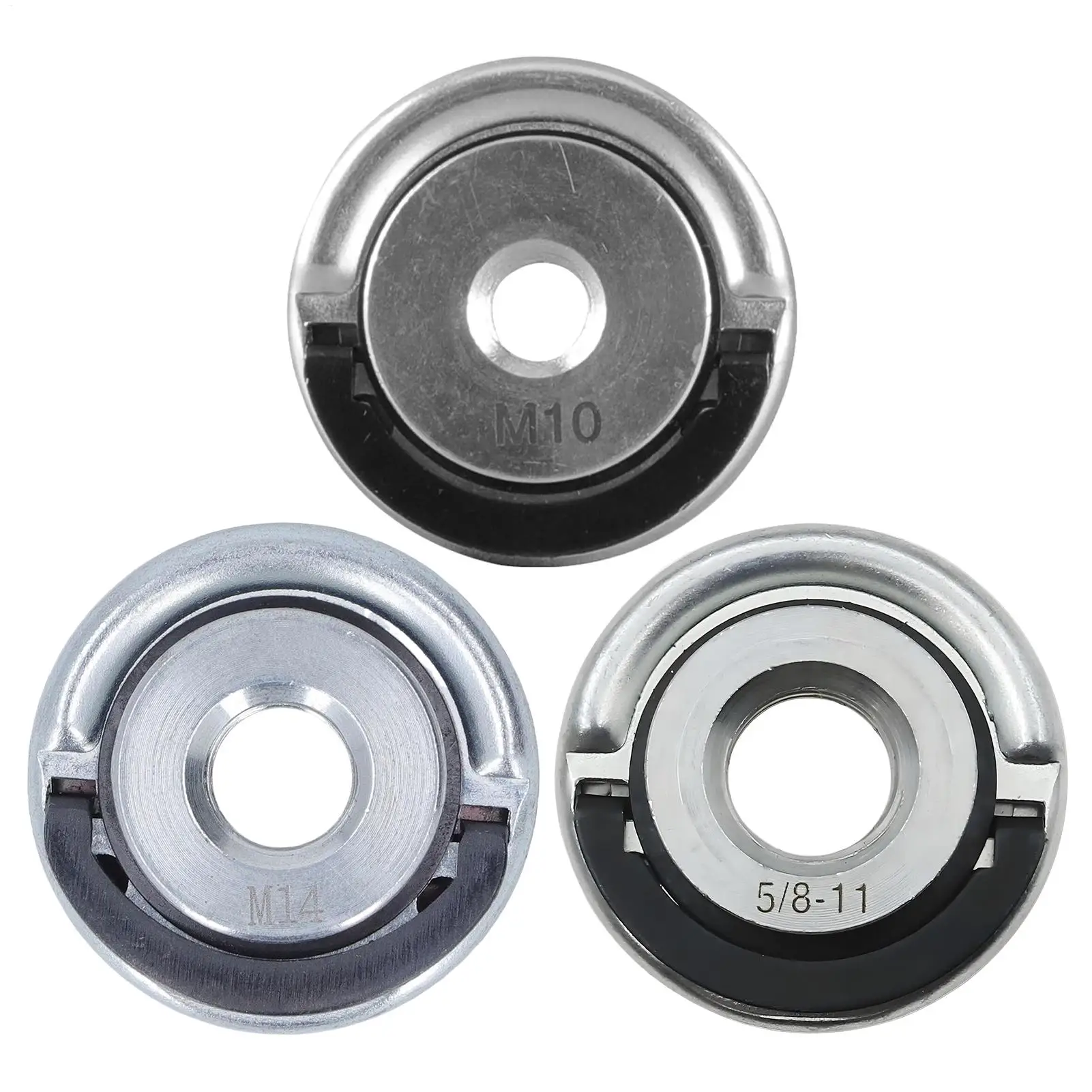 Quick-Change Flange Nut M10/M14/ 5/8-11 Heavy-Duty Locking Nut For Angle Grinder, Secure Disc Clamping, Metal & Woodworking Tool
