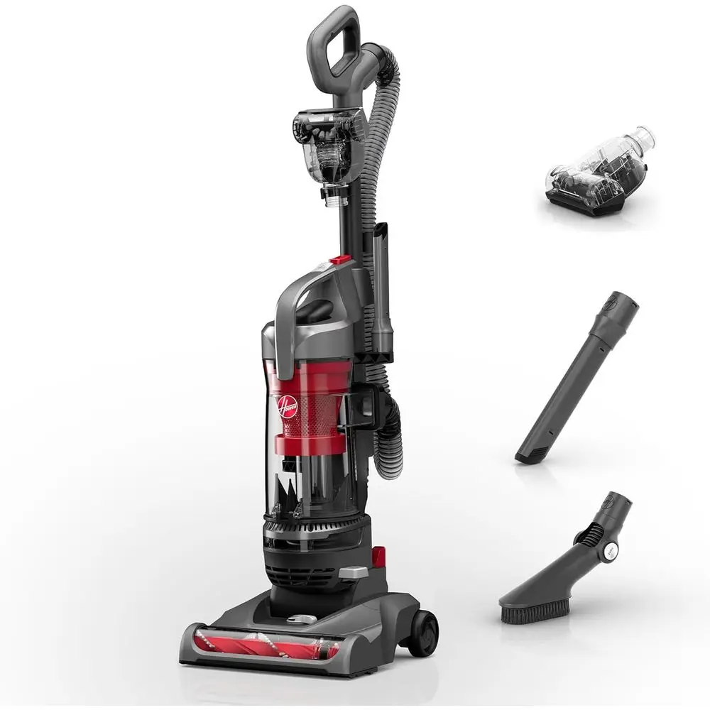 Rewind Pet Upright Bagless Vacuum Cleaner for Carpet and Hard Floors, Automatic Cord Rewind, Above Floor Cleaning Corded Vacuum