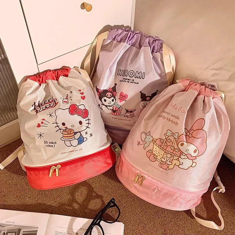

Hello Kitty Swimming Bag Cute Cartoon Dry Wet Separation Waterproof Sports Large Capacity Storage Bag Travel Supplies Wholesale