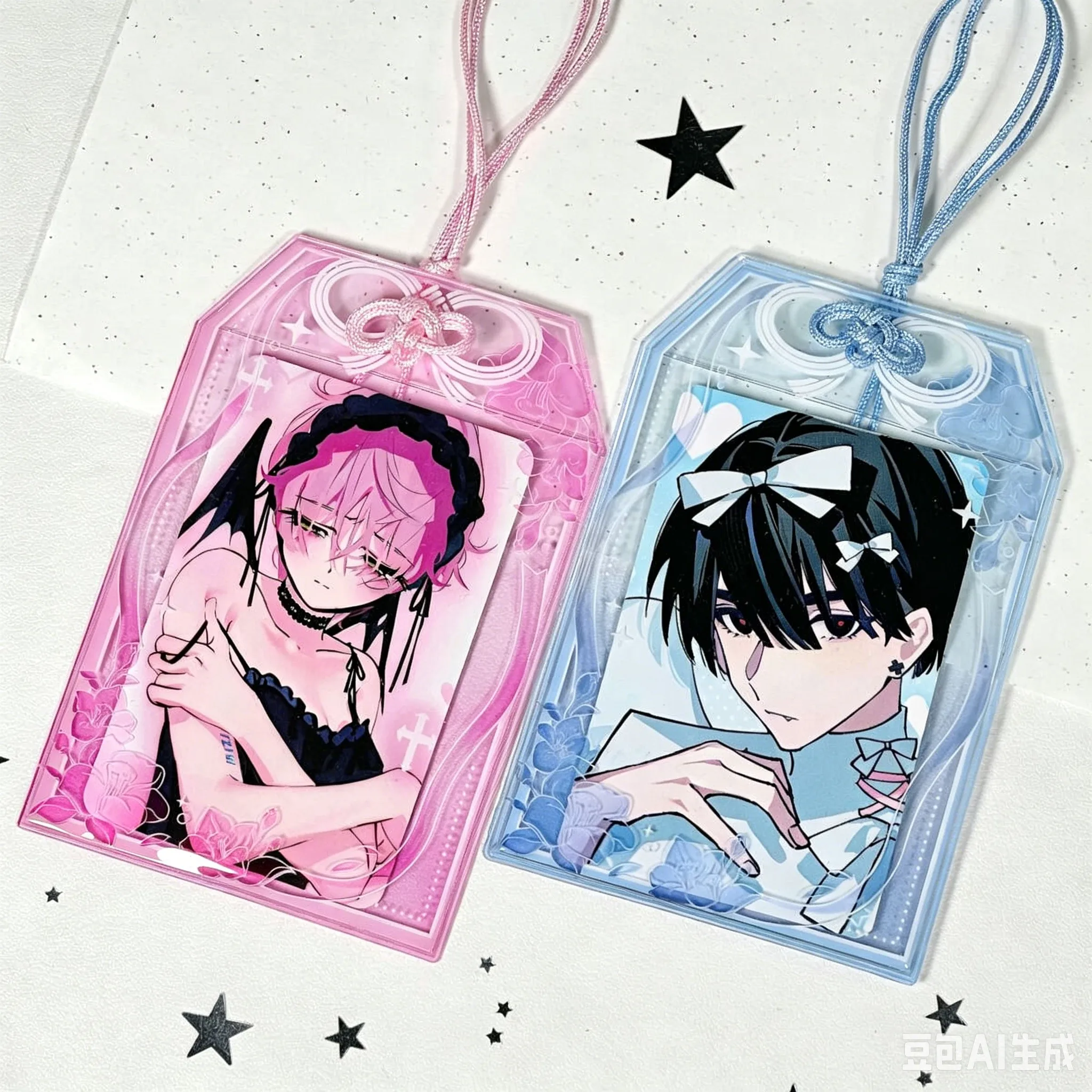Ribbon Omamori PVC-Kartenhalter 3 Zoll Fotokarten-Polaroid-Kartenhülle Display-Schutz Aufbewahrung Ita Bag Charm – Detail 1