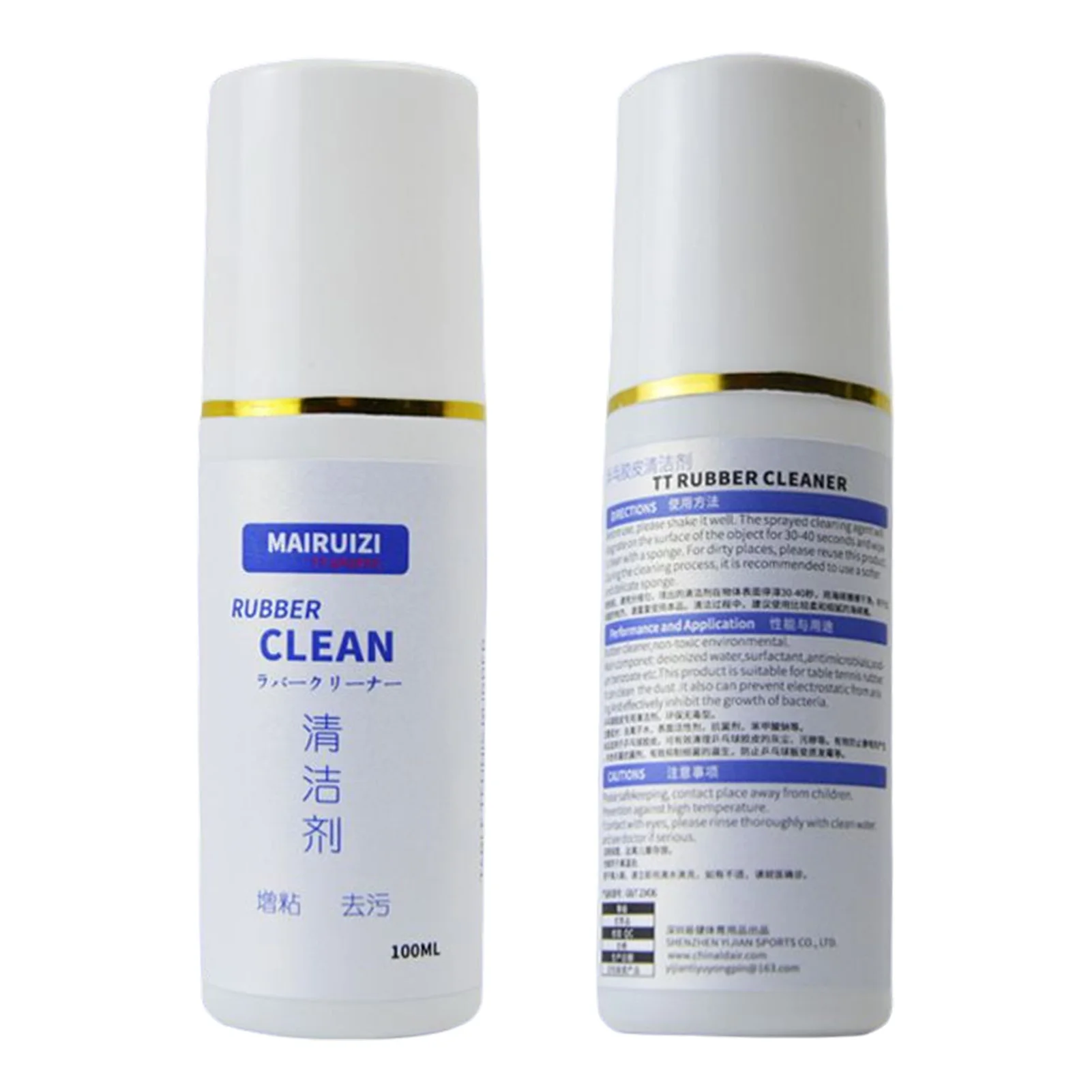 NEW 1 Bottle 100ml Table Tennis Racket Care Rubber Paddle Cleaner Spray Table Tennis Rubber Foam Spray Cleaning Agent