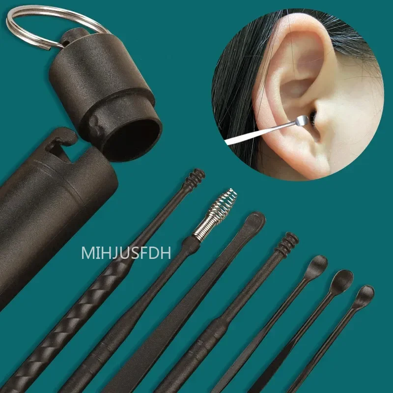

6/7/9PCS Ear Cleaner ABS Ear Care Spoon Tool Soft Spiral For Ears Earwax Picker Cleaning Ear Wax Removal Tool Earpick Remover