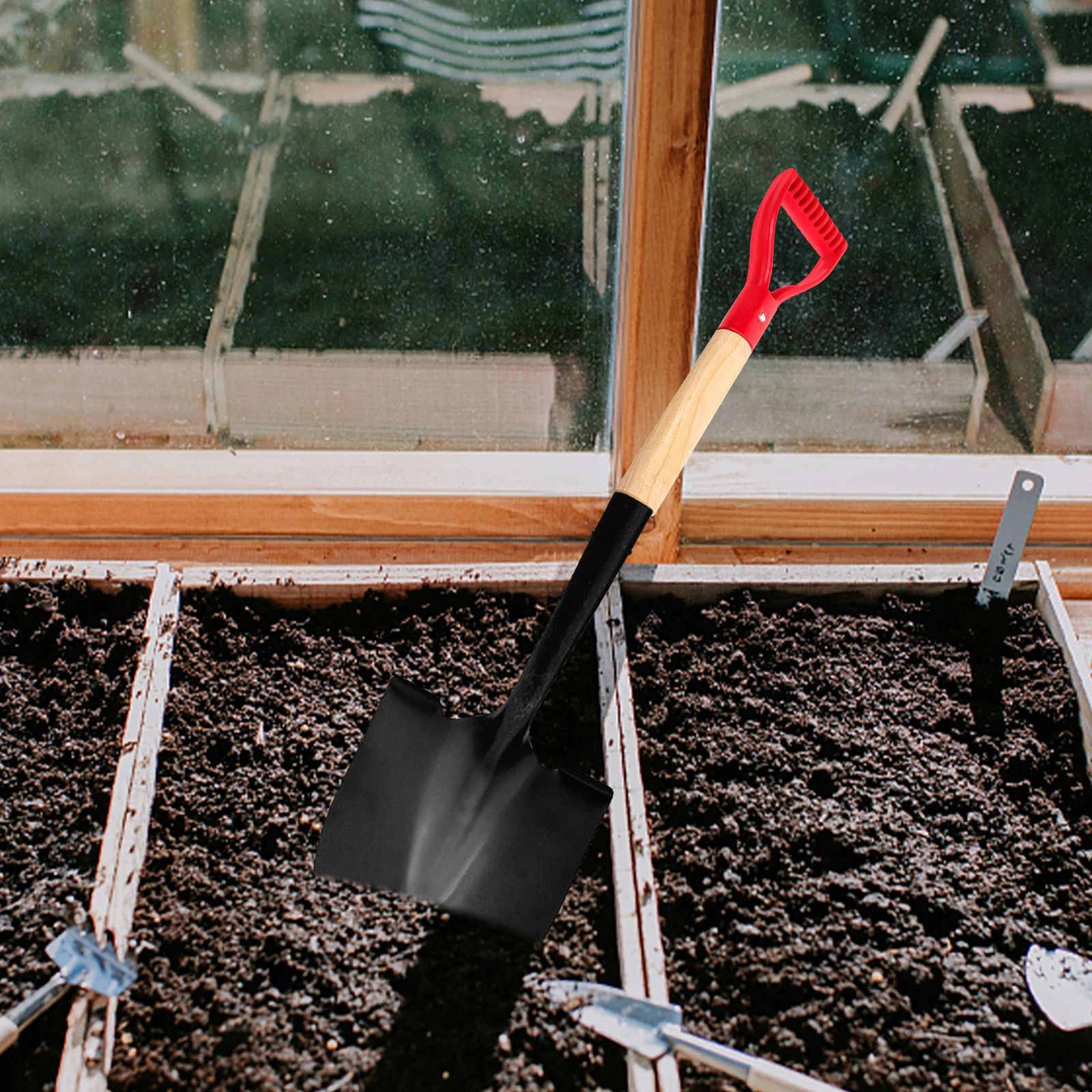

Wooden Shovel Replacement White Wax Durable Long for Garden Tools Spade Digging Fork Comfort Grip Portable Reusable Shaft Wood