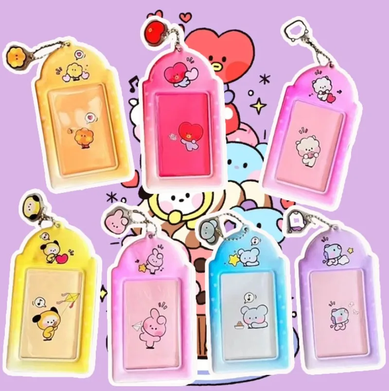 BT21 idol RJ Shooky Man Chimmy  Cooky Creative Personality Animation Peripheral Card Set Secondary Cartoon Storage Set Gift