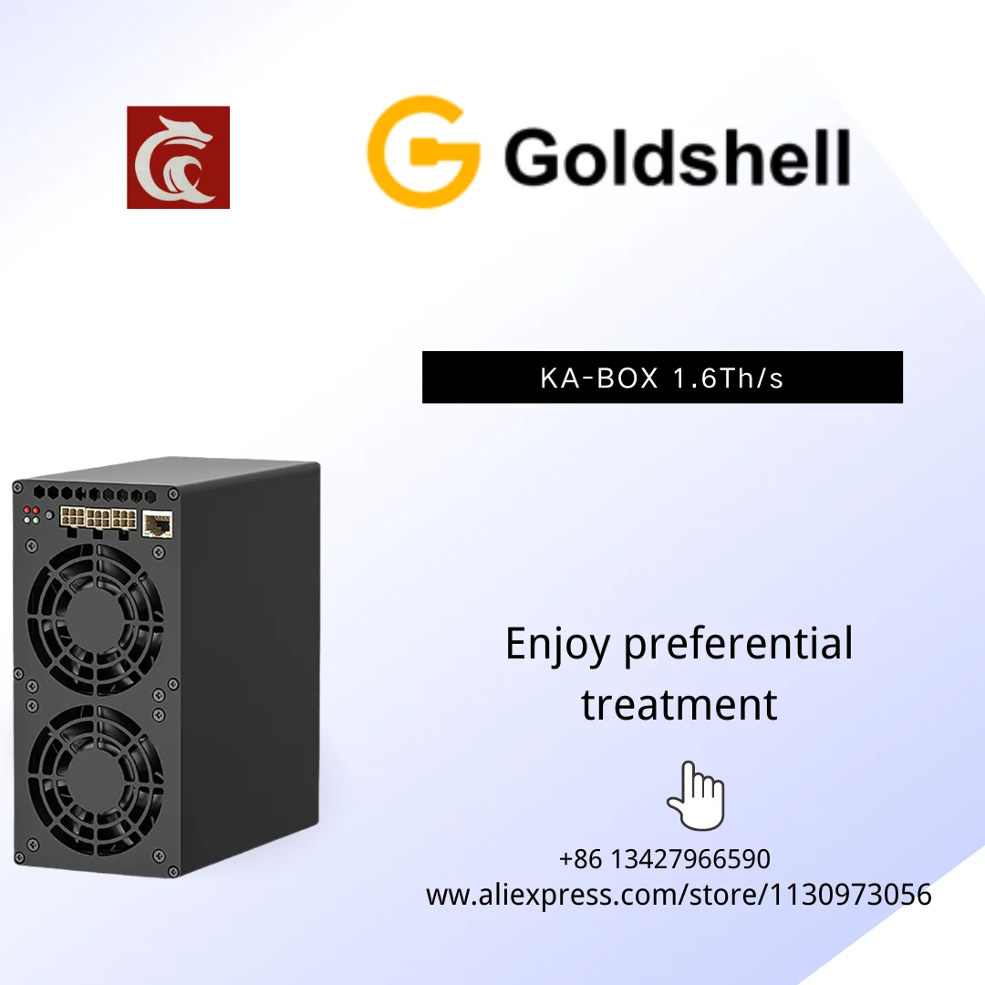 Brand New Goldshell KA BOX PRO 1.6Th/s 600W Quiet miners for home use ASIC Mining kaboxpro With PSU