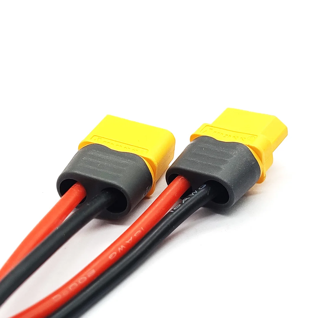 XT60H Cable Connector Male Female XT60 Plug with Sheath Cover 12AWG Silicon Wire for RC Lipo Battery FPV Drone