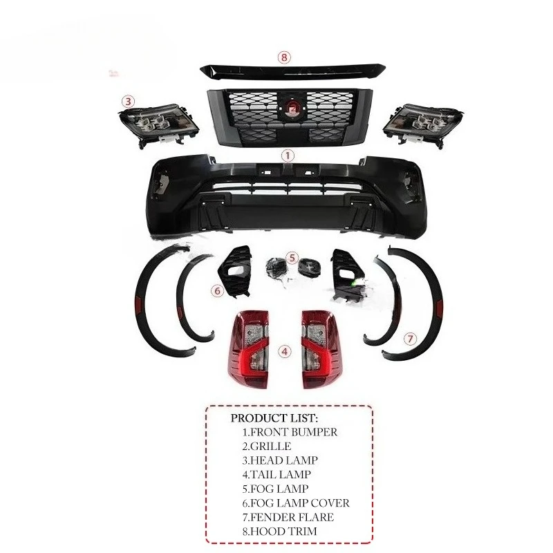 

New Style Body Kit Hot Selling Body Kit for Navara NP300 2015-2020 Upgrade to 2021