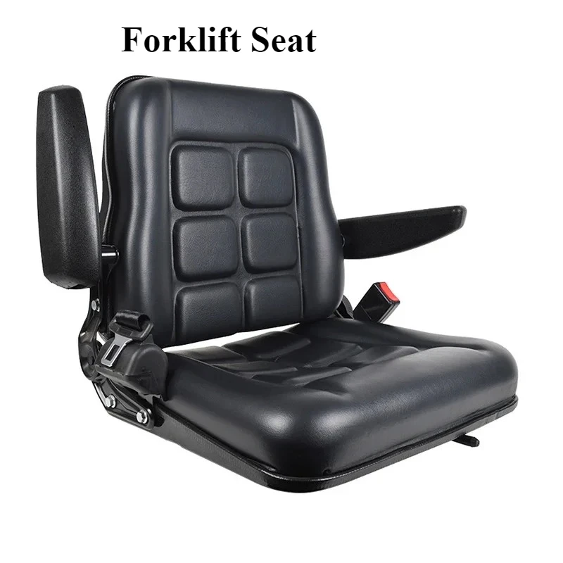 

Forklift Seat Adjustable Tractor Seat for Scrubber Loader Road Roller Vehicle Replacement Forklift Driver's Seat Truck Parts