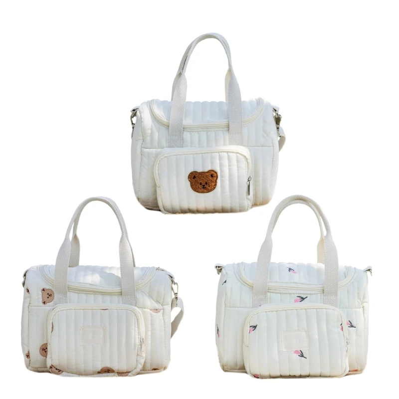

Large Capacity Mom Bag for Easy Storage Baby Bottles and Diapers Travel Parents and Families Essential Organiser Case