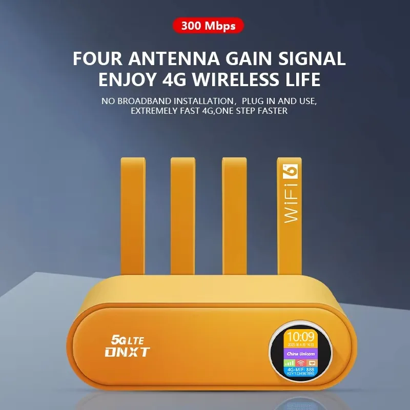 Modem 4g Wifi Router Sim Card Slot with Screen Home Wifi Router Wifi6 4g Router Wireless Outdoor WIFI Modem