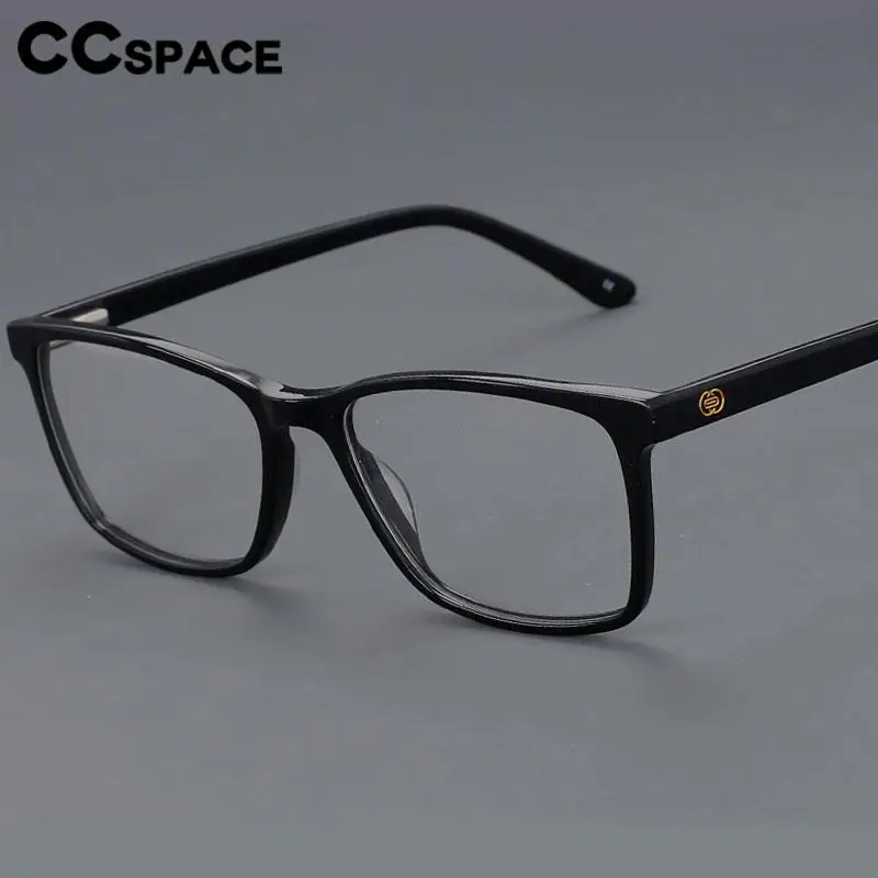 54553 Fashion Ladies Acetate Frame Quality Brand Computer Men Optical Eyewear Square Candy Color Gilt Texture