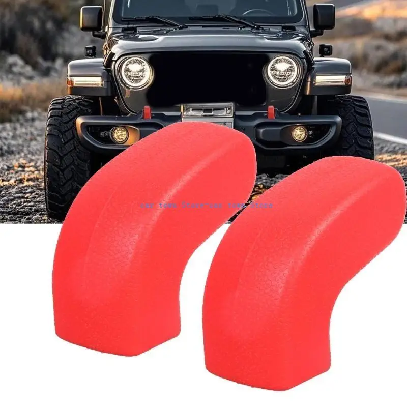 RXJE – couvercle crochet remorquage anti-boue, pour véhicules JK JT 2007 – 2023, protecteurs manchons en caoutchouc,