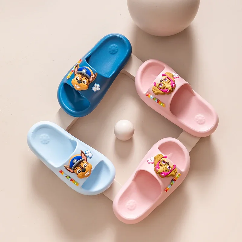 Kids' Cartoon Dog Hole Shoes Baby Indoor and Outdoor Sandals Boys Girls Home Heel Wrap Non-Slip Wear-Resistant Slippers