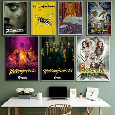 Horror Movie Y-Yellowjackets Poster HD Waterproof High-Toughness Self-Adhesive Wall Decor Universal