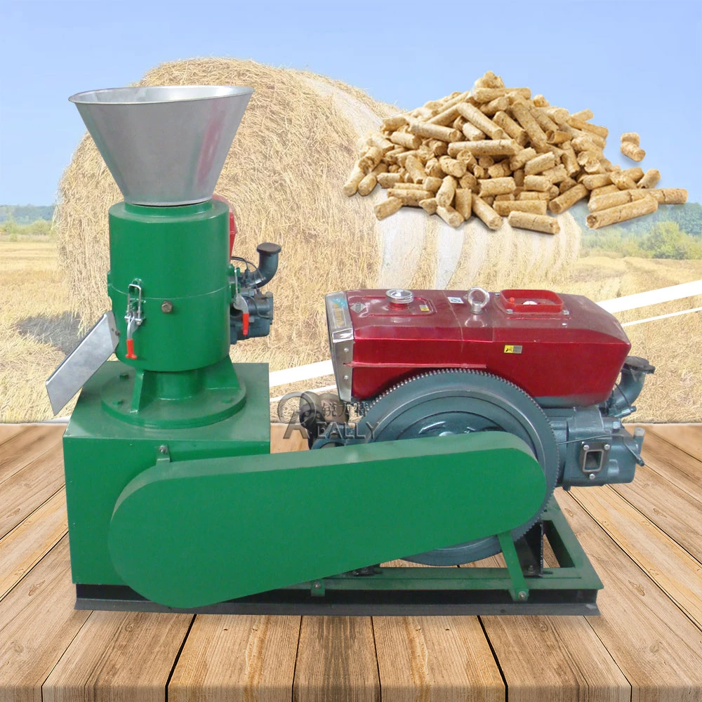 KN-SKJ200D Diesel wood pellet press machine with grinder wood pellet making line