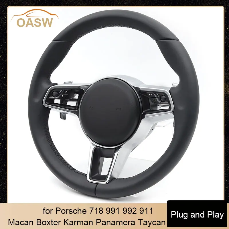 

Многофункциональное автомобильное рулевое колесо с кнопками для Porsche Macan Panamera Taycan Cayenne Cayman 718 991 992 911 OEM любого цвета