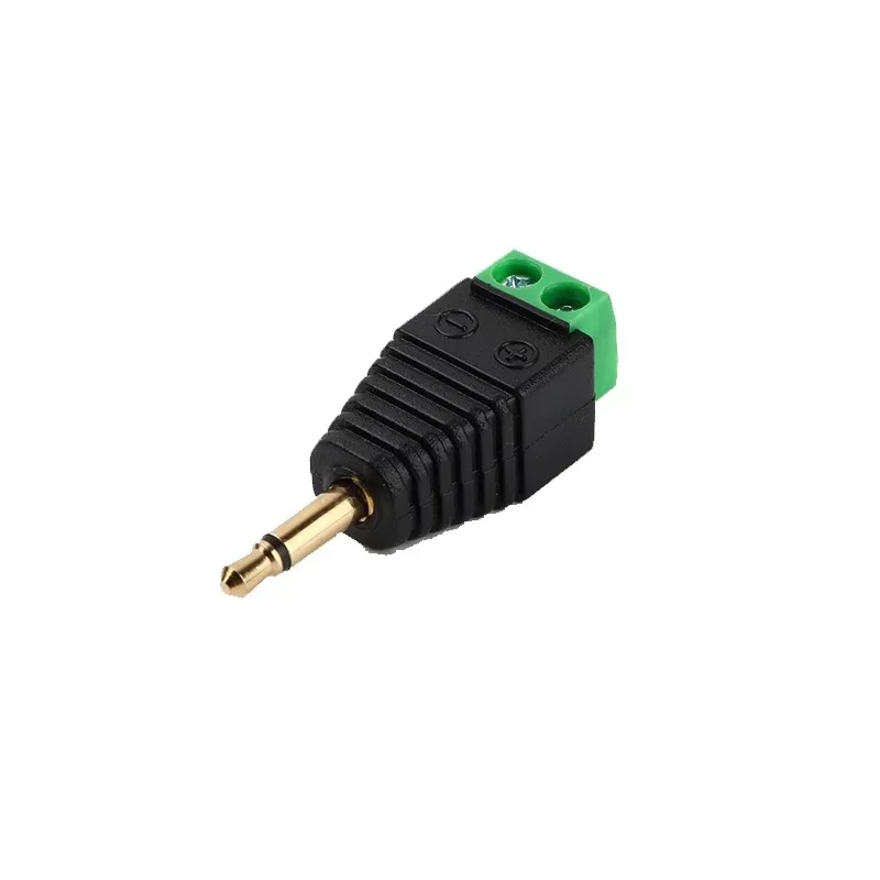 5/20/100PCS 3.5mm 2Pins Male Terminal Block Plug 3.5mm Video AV Balun1/8