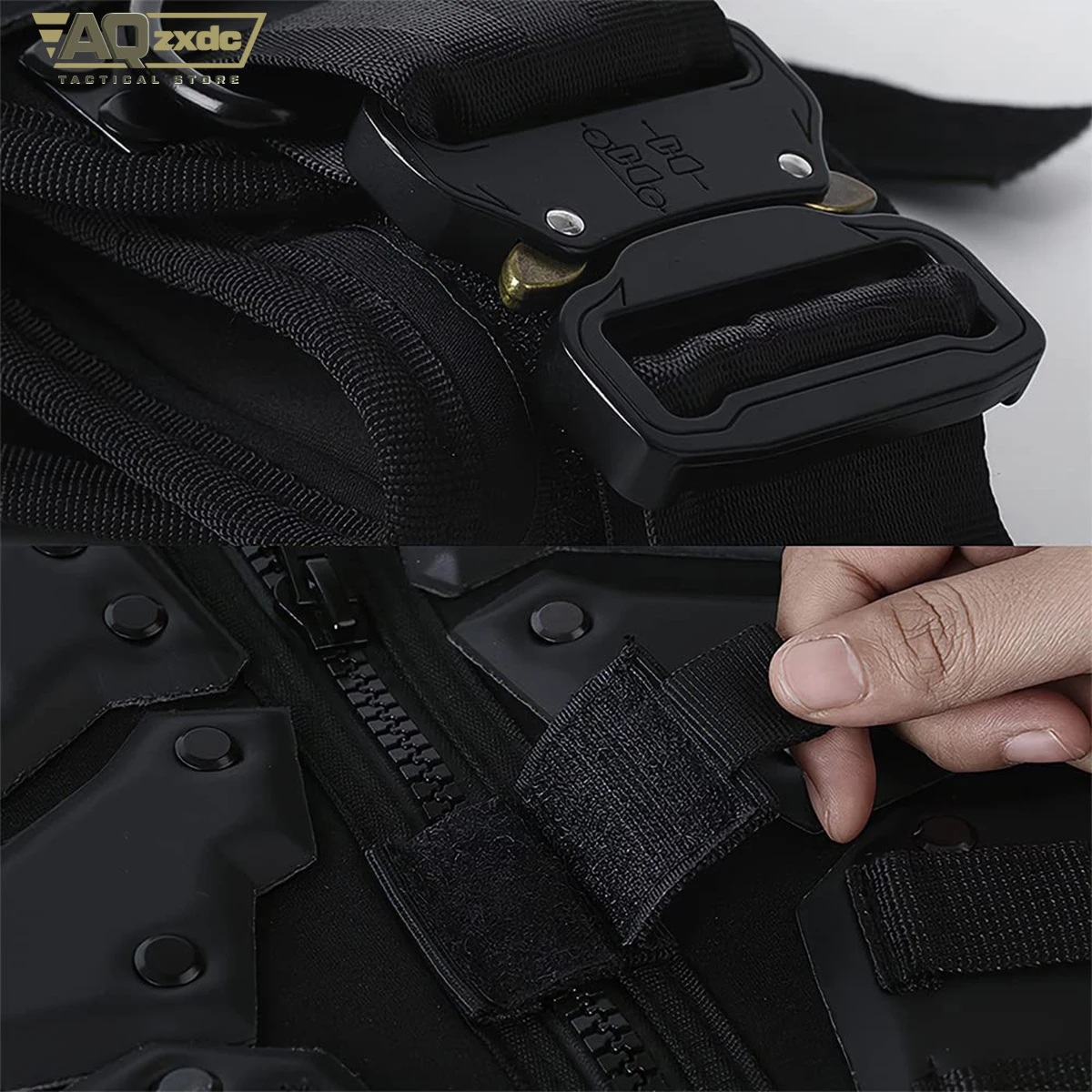 Chaleco táctico Molle ajustable protector de pecho Airsoft - imagen 4