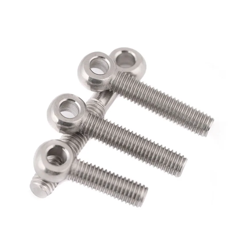Eye Bolt 304 Stainless Steel DIN444 Round Ring Head Link Bolt Fisheye Eye Slip Hole Screw M5 M6 8M M10 M12 M14 M16 M18 M20 GB798