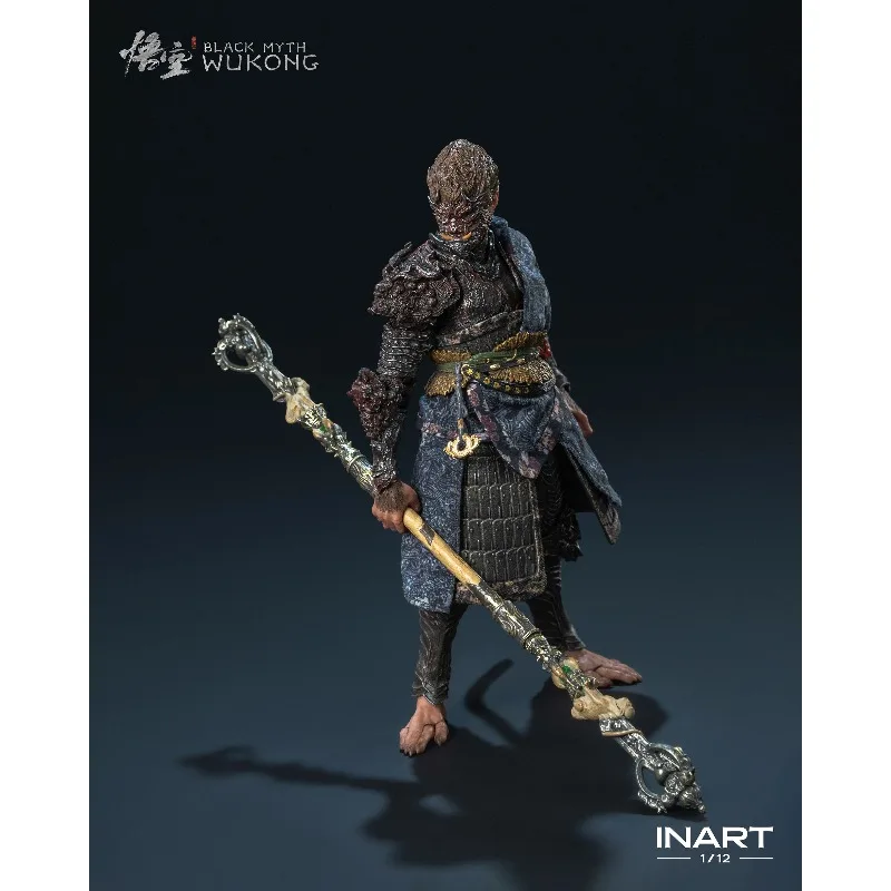 [En Stock] INART Original mito negro Wukong Tianming hombre conjunto de bronce edición de lujo 1/12 juego muñeca móvil modelo exquisito Toygift