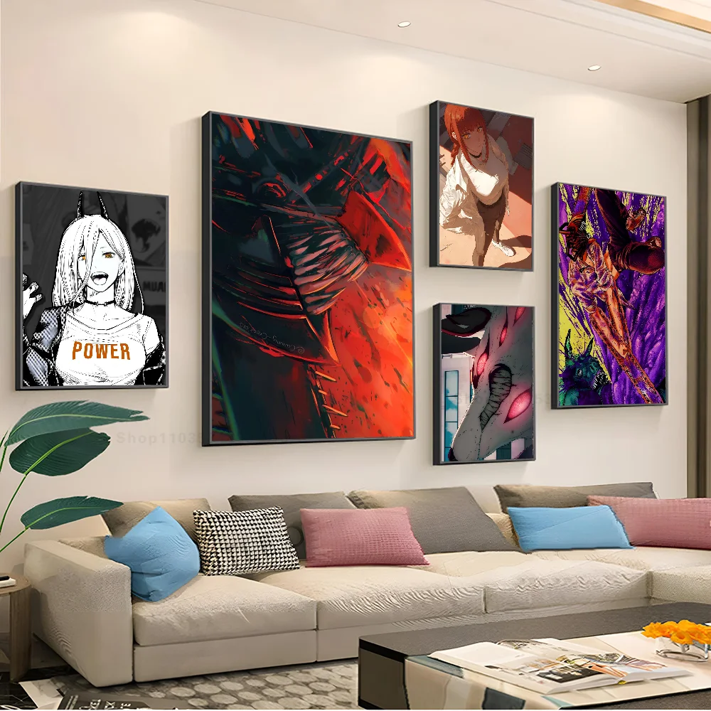 

Chainsaw Man Poster Paper Print Home Living Room Bedroom Entrance Bar Restaurant Cafe Art Painting Decoration